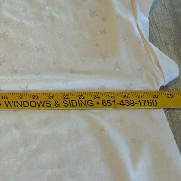 Jane & Delancey Women's Blouse Top w/ Stars Short Sleeve Plus Size 3X White NWT. - Picture 12 of 13